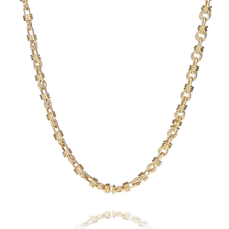 Rollo - Halsband I 18 Karat Guld Forgyllt Silver 50 Cm | CHROS Online