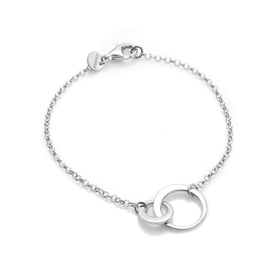 Thin Loops - Armband I Rhodierat Silver 18 Cm | CHROS New