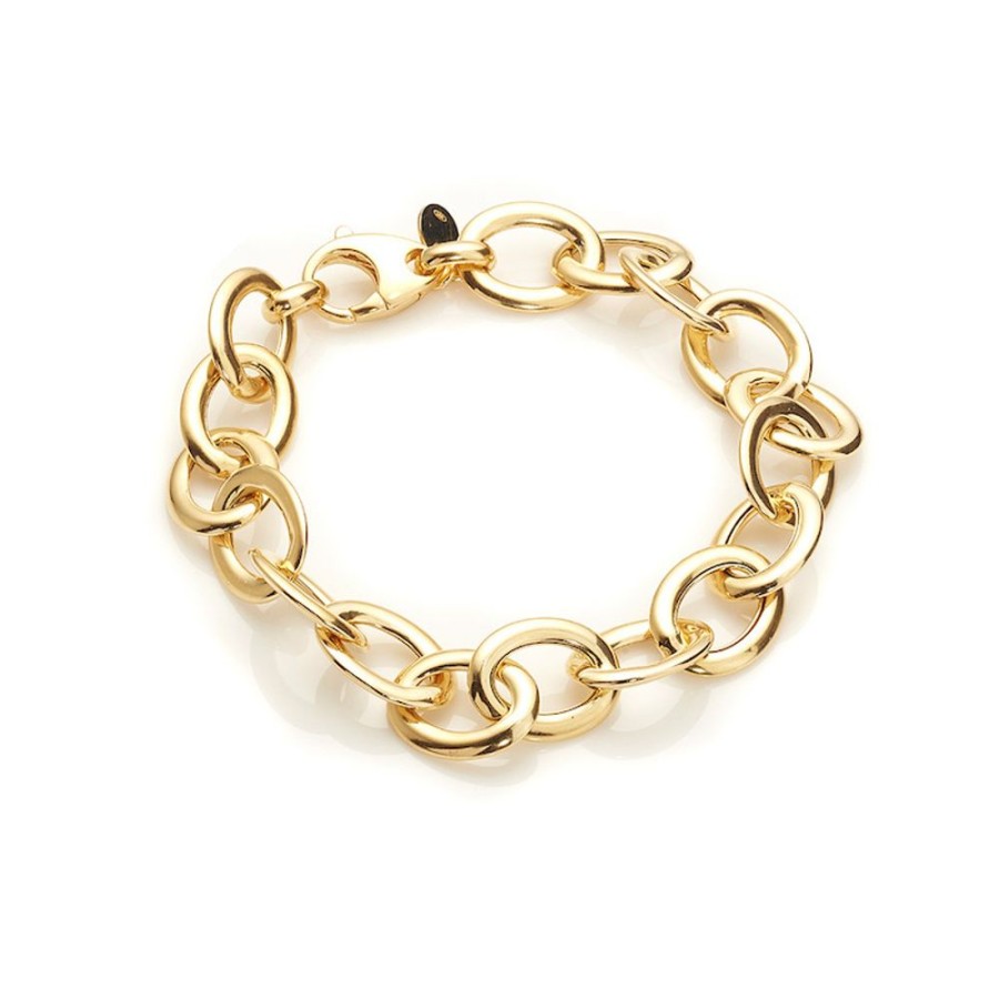 Linda - Armband I 18 Karat Guld Forgyllt Silver 18,5 Cm | CHROS Hot