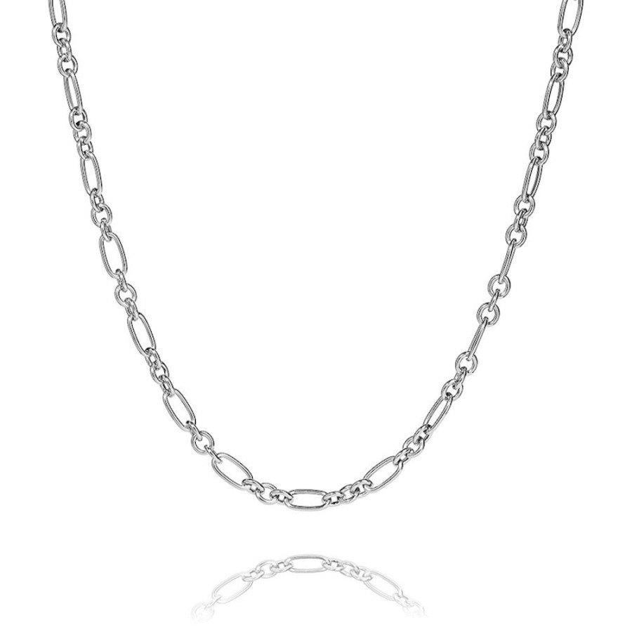 Figaro - Halsband I Rhodierat Silver 50 Cm | CHROS Best