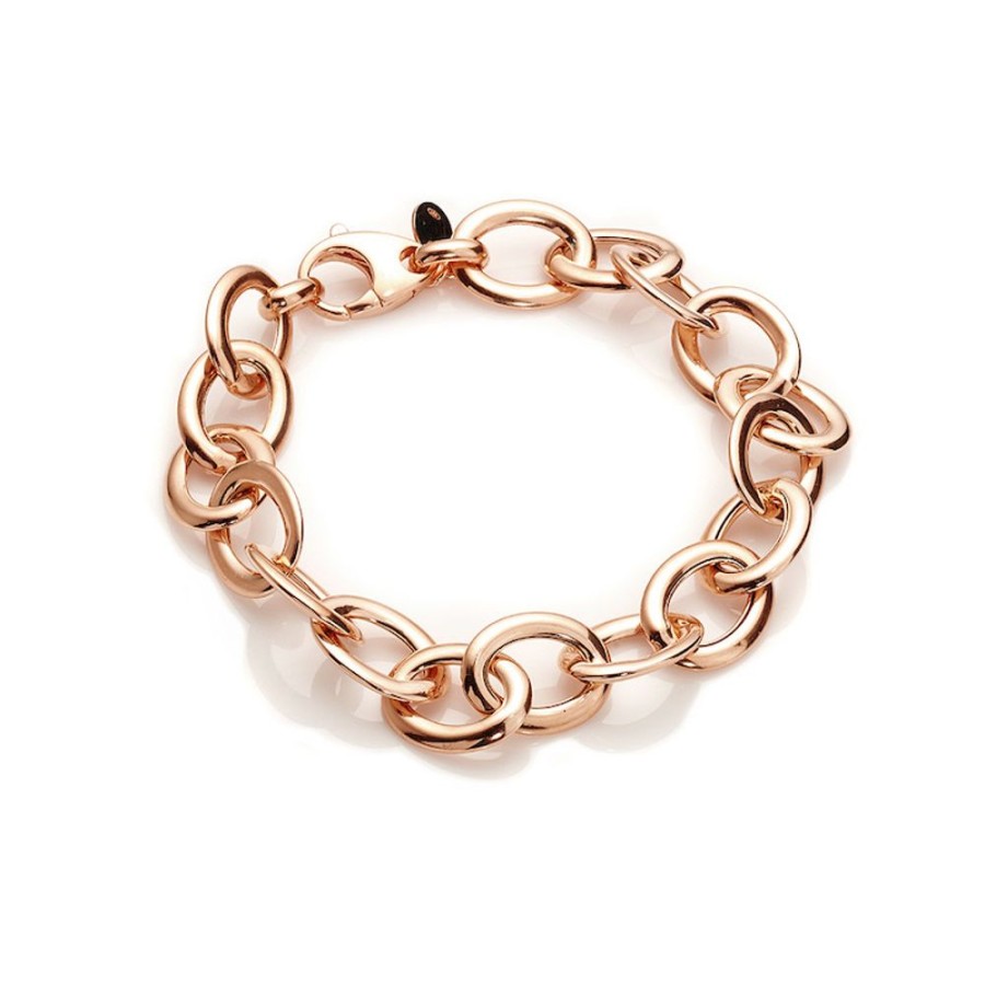 Linda - Armband I 18 Karat Roseguld Forgyllt Silver 18,5 Cm | CHROS Hot