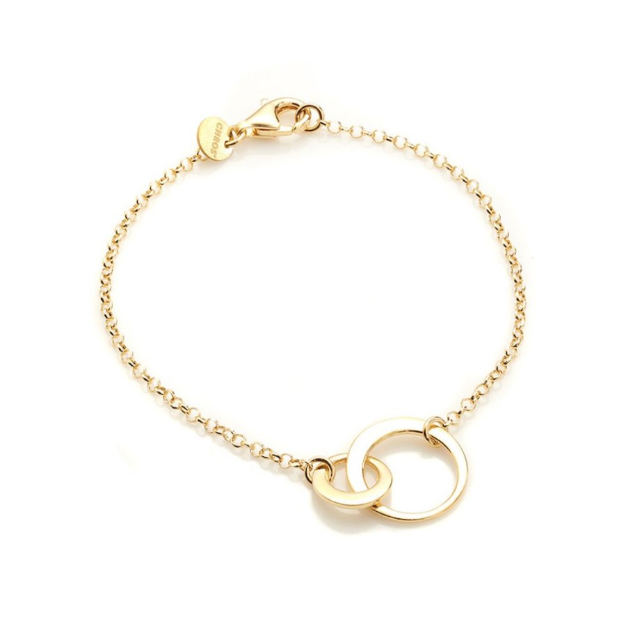 Thin Loops - Armband I 18 Karat Guld Forgyllt Silver 18 Cm | CHROS New