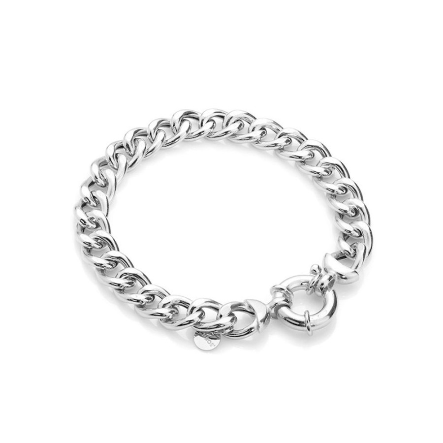 Sparse Classic - Armband Klassisk Design I Rhodierat Silver 19 Cm | CHROS Clearance