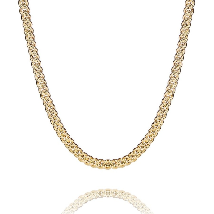 Classic - Halsband I 18 Karat Guld Forgyllt Silver Klassisk Design 50 Cm | CHROS Clearance